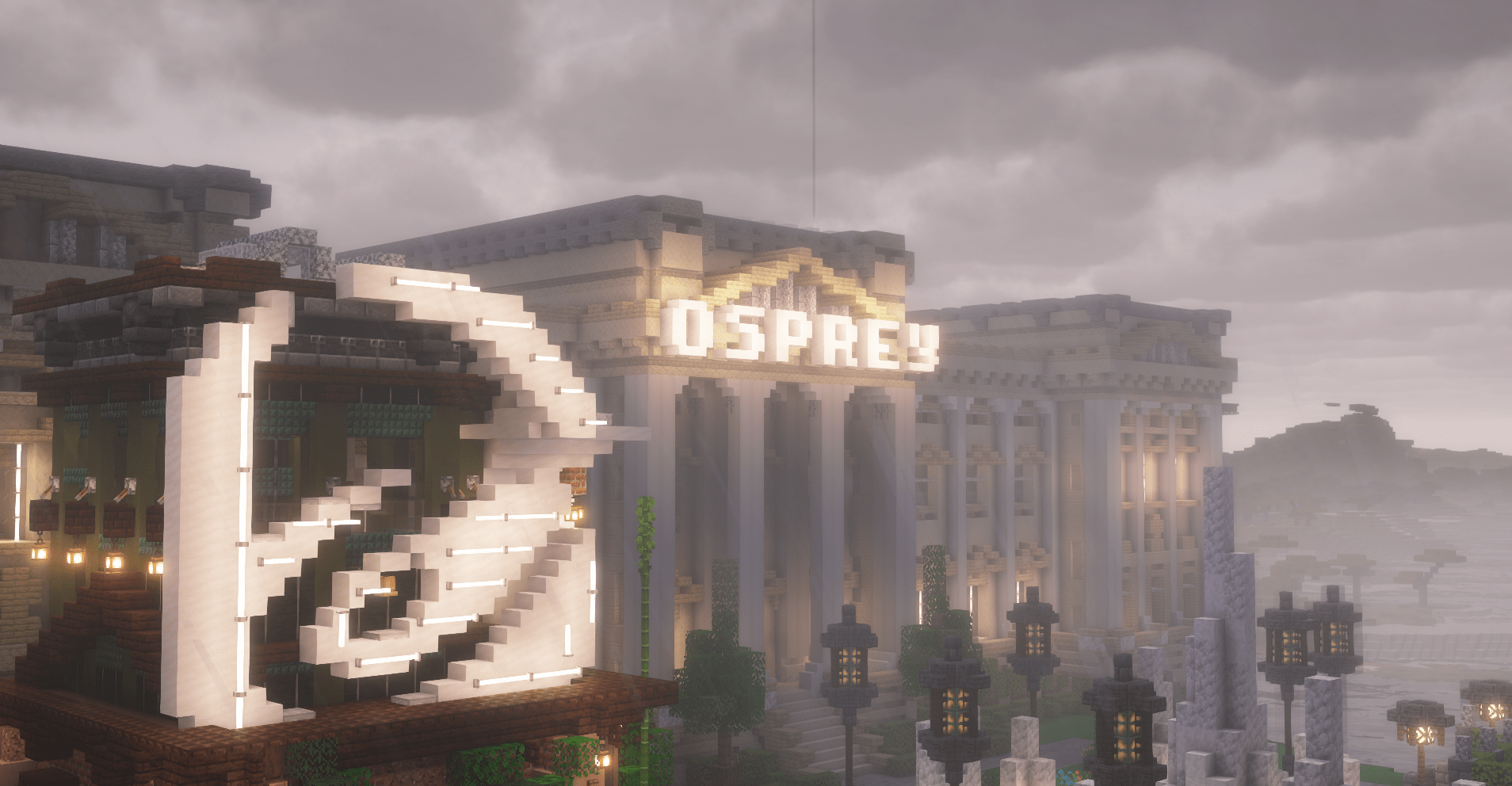 Minecraft server landscape